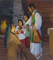 Kateri’s First Holy Communion - 1677