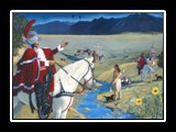 Don Juan de Onate Visits Taos, 1598